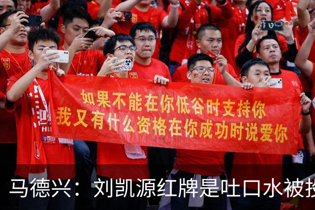 马德兴：刘凯源红牌是吐口水被投诉，两场比赛都有不冷静之处